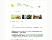 Tablet Screenshot of physio-wysocki-streich.de